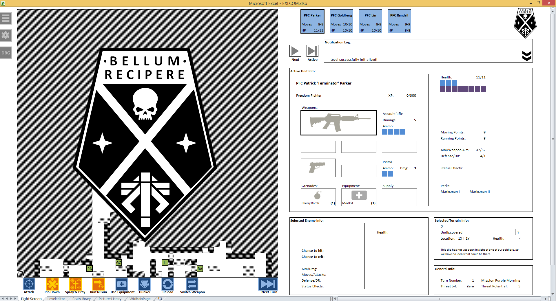 EXLCOM Excel Game - Play & Download This XCOM-Inspired Strategy Game